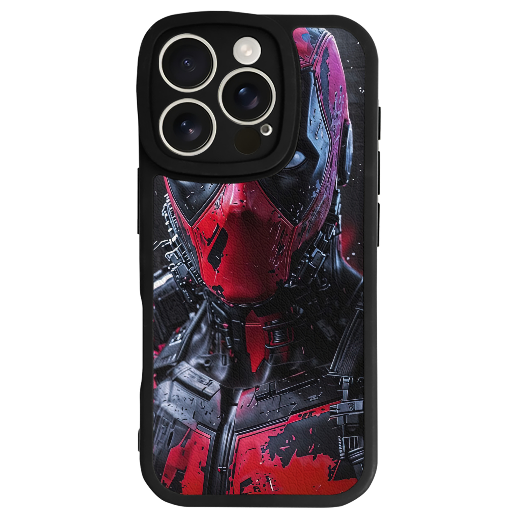 （画像用） Deadpool デッドプール 【iPhone 16シリーズ対応】シリコンスマホケース（レザー調） 材質：シリコン